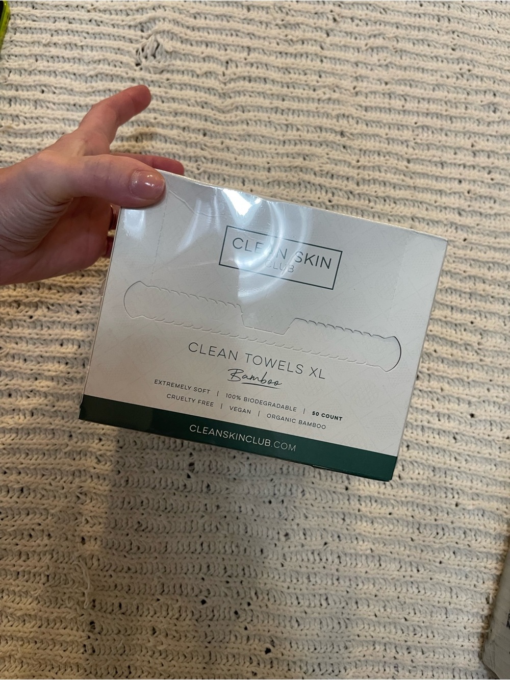 Clean Skin Club Bamboo Clean Towels XL - White